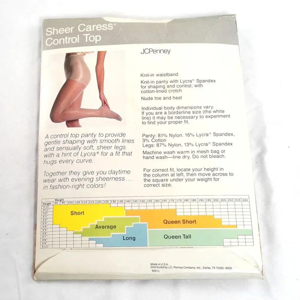 Worthington Sheer Caress Control Top Pantyhose Pale Pink 13 Long Sandalfoot